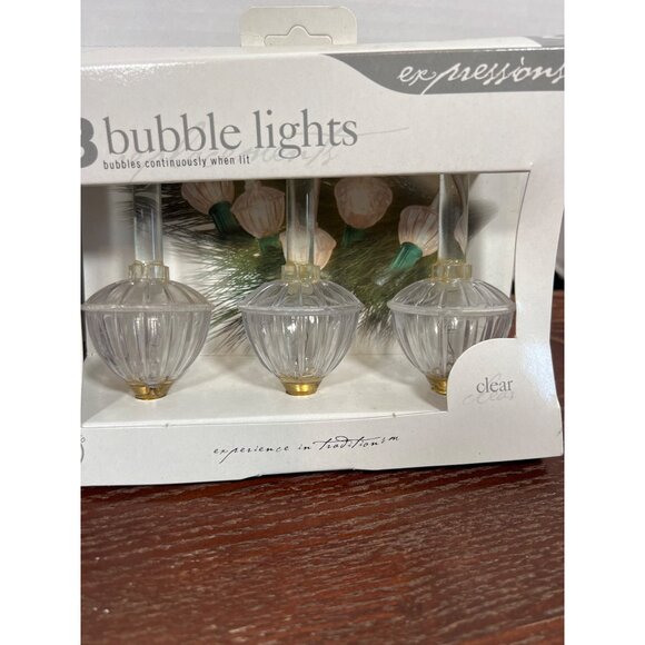 Adoma Expressions 3 Bubble Lights Multi & Clear Vintage 2 Pack K3 - Picture 3 of 5